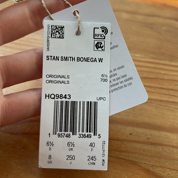 Adidas Stan Smith - Bonega Platform Sneaker - Size 8 - Picture 6 of 6